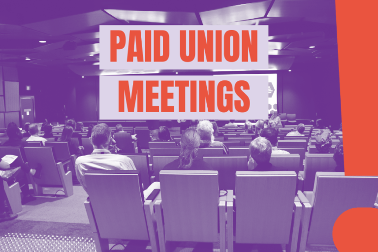 July to August Paid Union Meetings – Public
