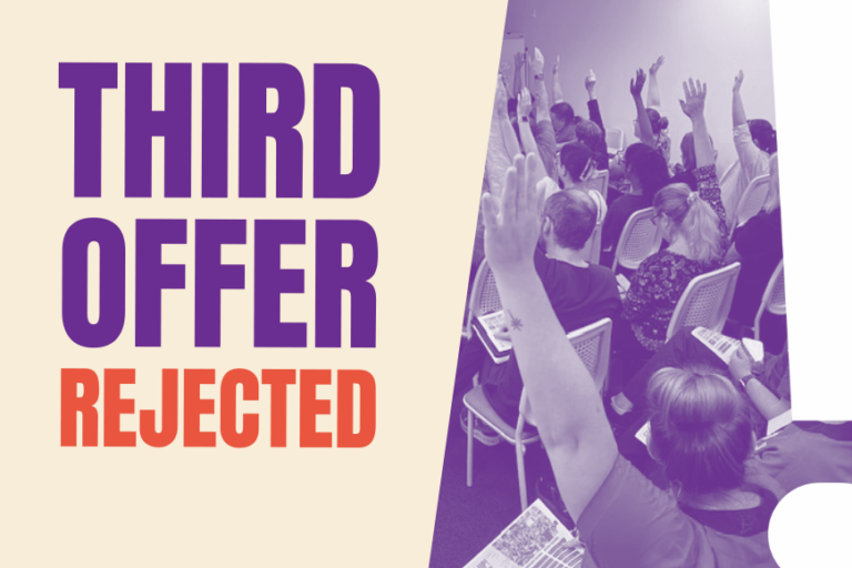 Members Reject Third Offer